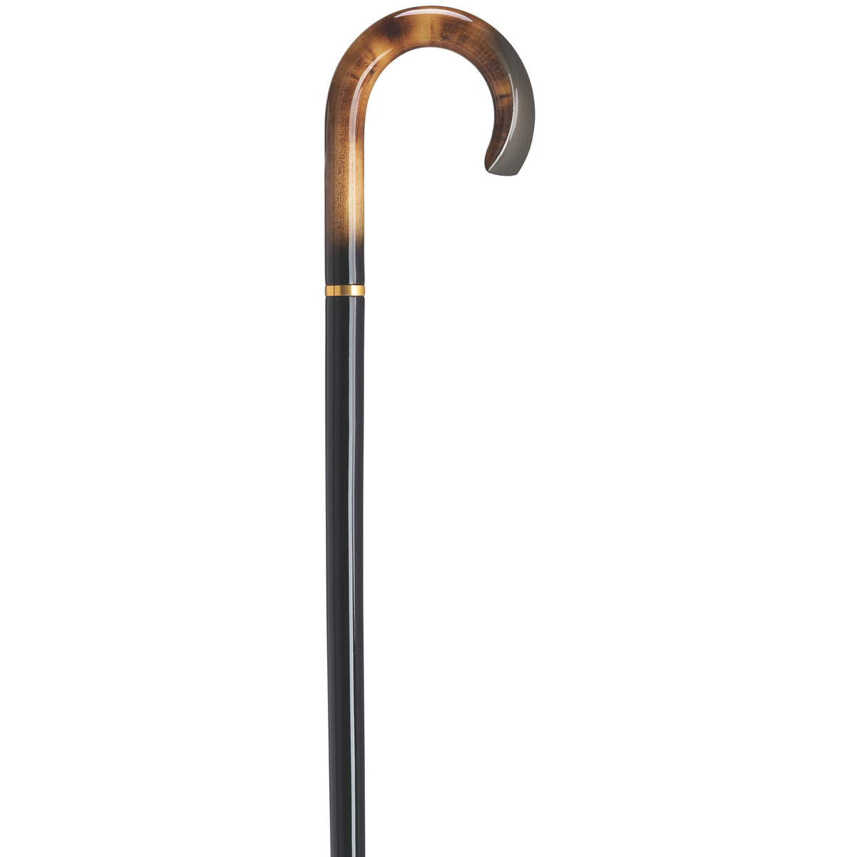 Maple Designer Tourist Walking Cane - Glossy Metallic Gradient Finish - Tophatter Daily Deals