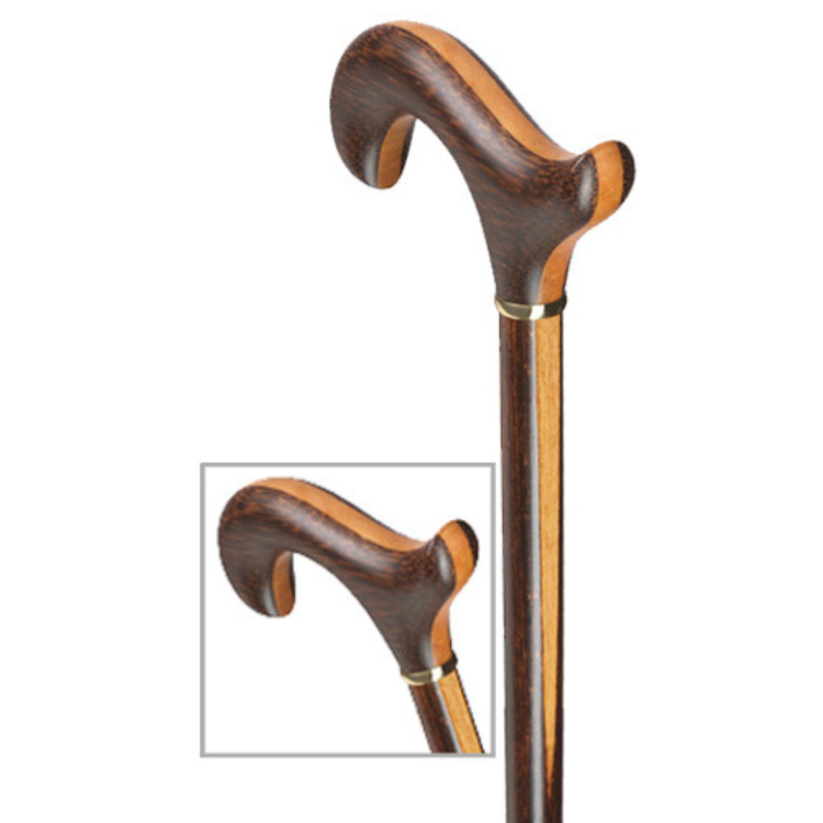 Palmwood Walking Cane - Tophatter Daily Deals