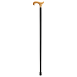 Swedish Birch Luxe Ladies Cane - Elegant Derby Handle & Pearl Inlay - Tophatter Daily Deals