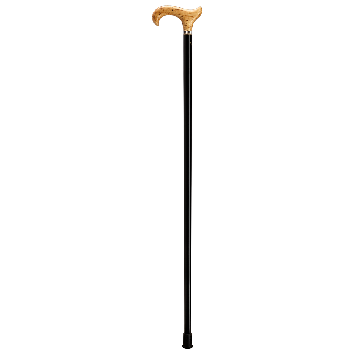Swedish Birch Luxe Ladies Cane - Elegant Derby Handle & Pearl Inlay - Tophatter Daily Deals