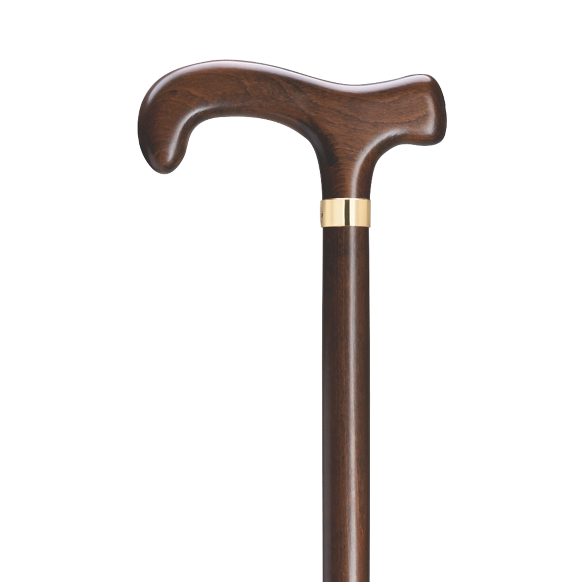Hercules Bariatric Derby Cane – 500-lb Capacity, 44-Inch Walnut Finish - Tophatter Daily Deals
