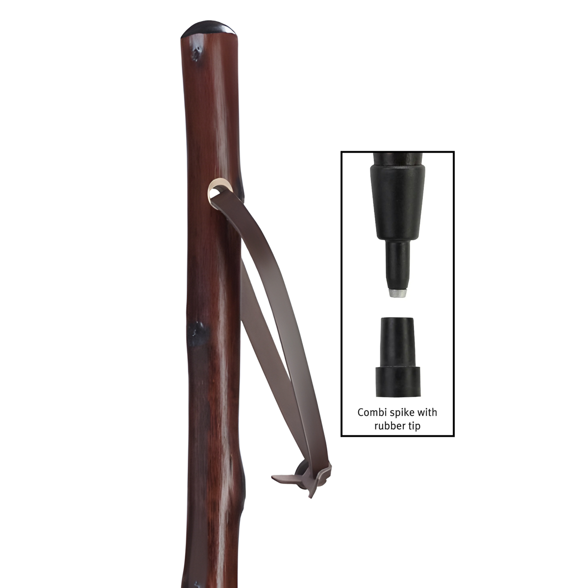 Natural Chestnut Hiking Staff - Tophatter Daily Deals