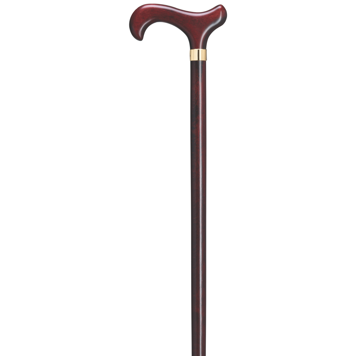Burgundy Derby Walking Cane - Tophatter Daily Deals