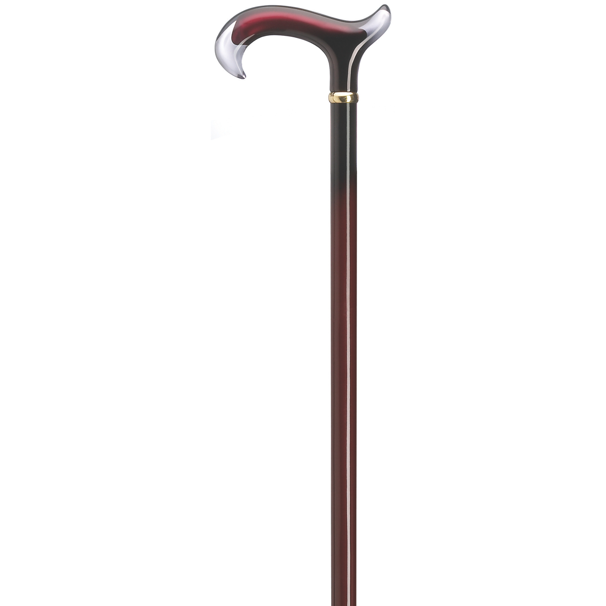 Burgundy Acrylic Derby Cane - Tophatter Daily Deals