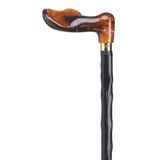 Amber Palm Grip Cane - Congo Shaft Left - Tophatter Daily Deals