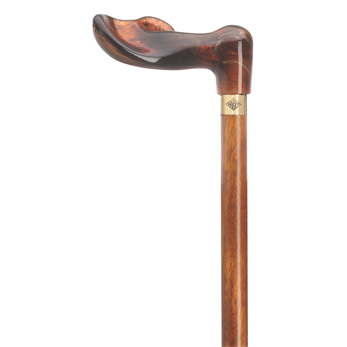 Amber Acrylic Palm Grip Cane-Right Hand - Tophatter Daily Deals