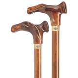 Amber Comfort Palm Grip Walking Cane - Elegant & Ergonomic Support - Tophatter Daily Deals