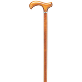 Elegant German Maple Wood Derby Walking Cane - Tophatter Daily Deals
