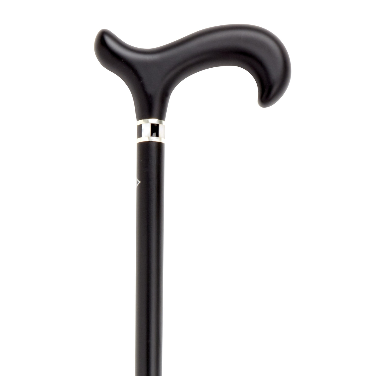 Art Deco Black Lacquer Cane with Pearl Accent - Support and Stability - Tophatter Daily Deals