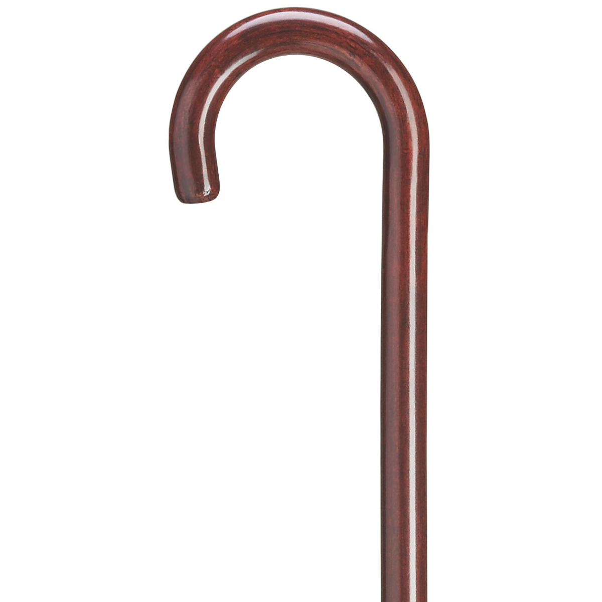 1" Round Nose Laminated Tourist Cane - Mahogany - Tophatter Daily Deals