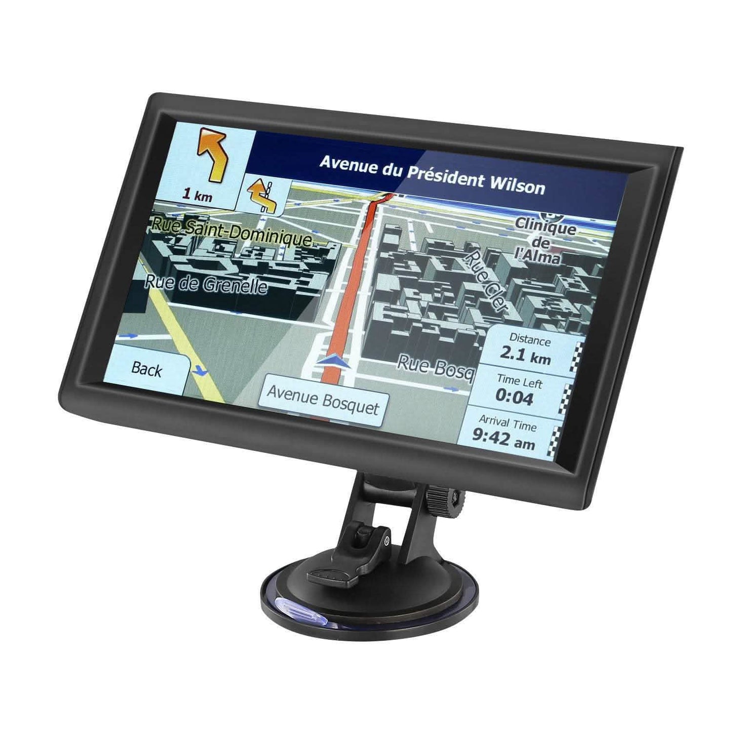 9" Car GPS Navigation - 8GB Touch Screen Vehicle Navigator Automotive - Tophatter Daily Deals
