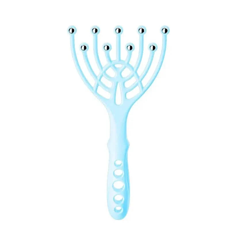 9 Claws Handheld SPA Head Massager Blue Health & Wellness - Tophatter Daily Deals