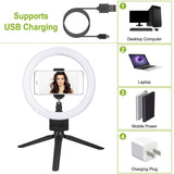 9" Dimmable LED Ring Light with Tripod Mobile Accessories - Tophatter Daily Deals