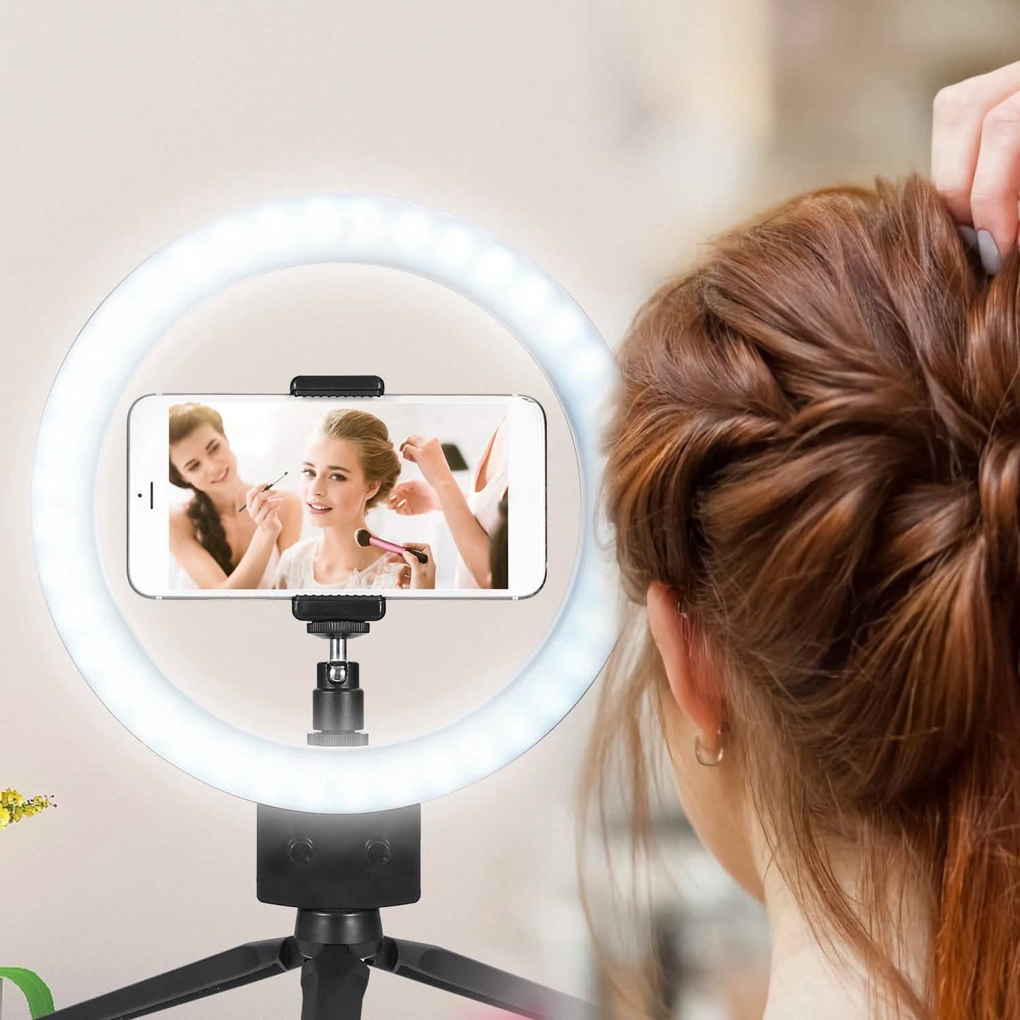 9" Dimmable LED Ring Light with Tripod Mobile Accessories - Tophatter Daily Deals