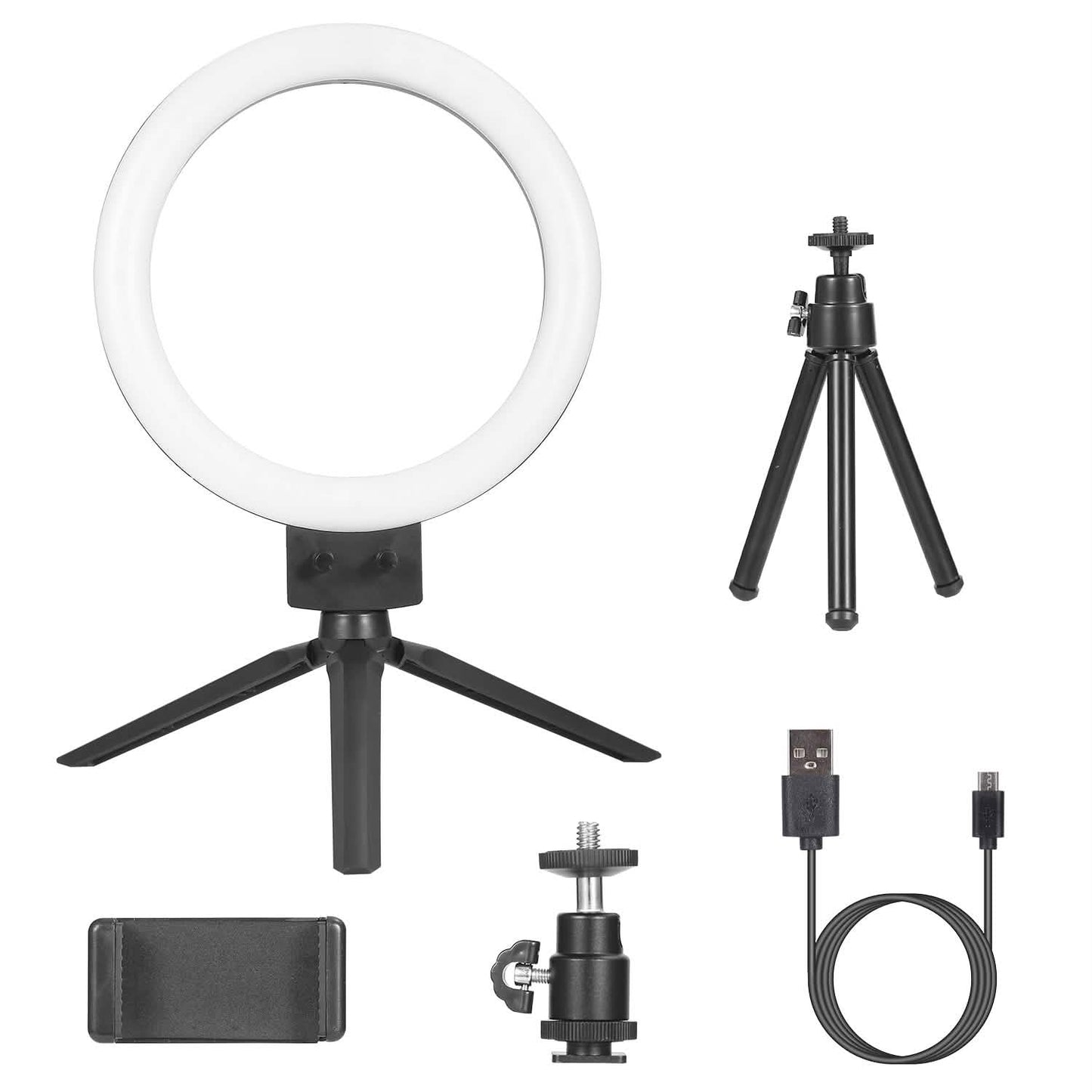 9" Dimmable LED Ring Light with Tripod Mobile Accessories - Tophatter Daily Deals