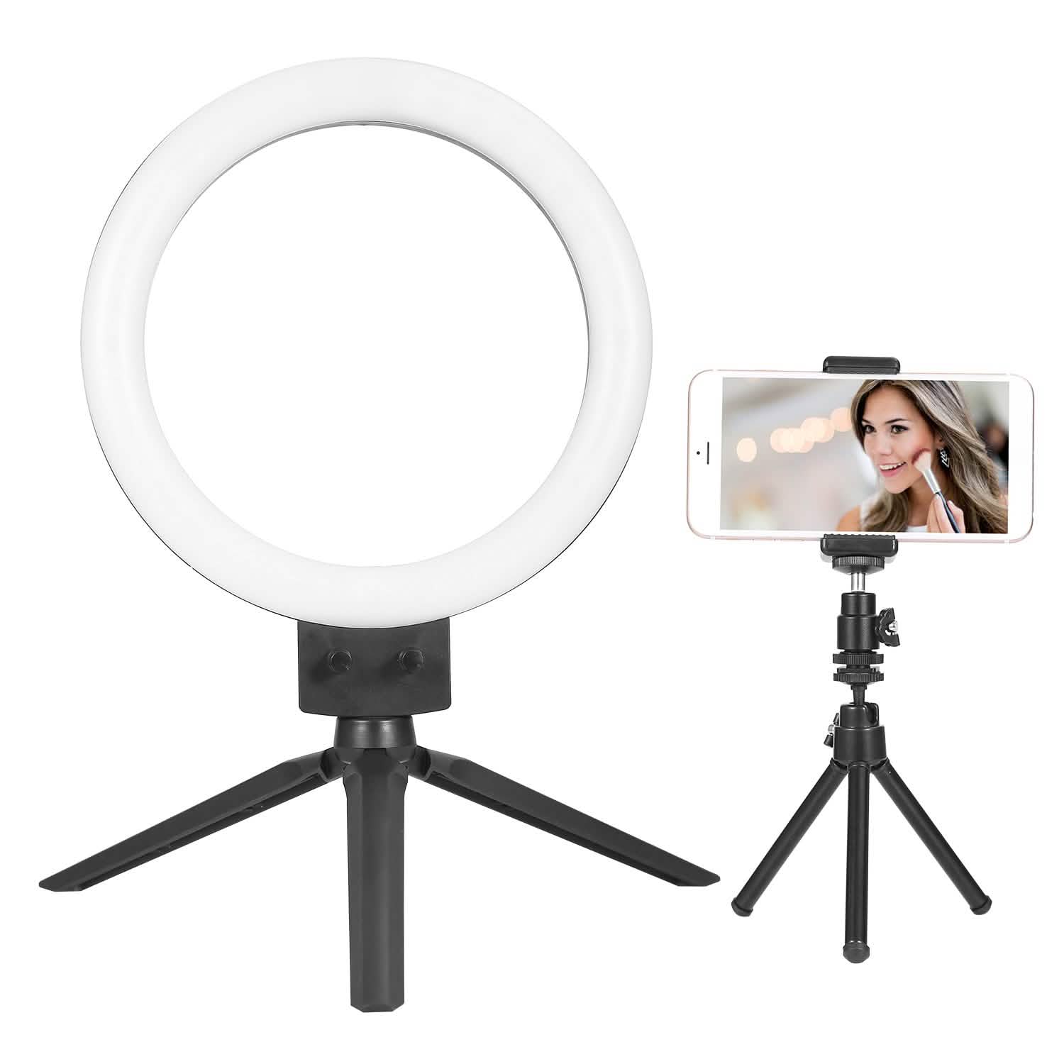 9" Dimmable LED Ring Light with Tripod Mobile Accessories - Tophatter Daily Deals