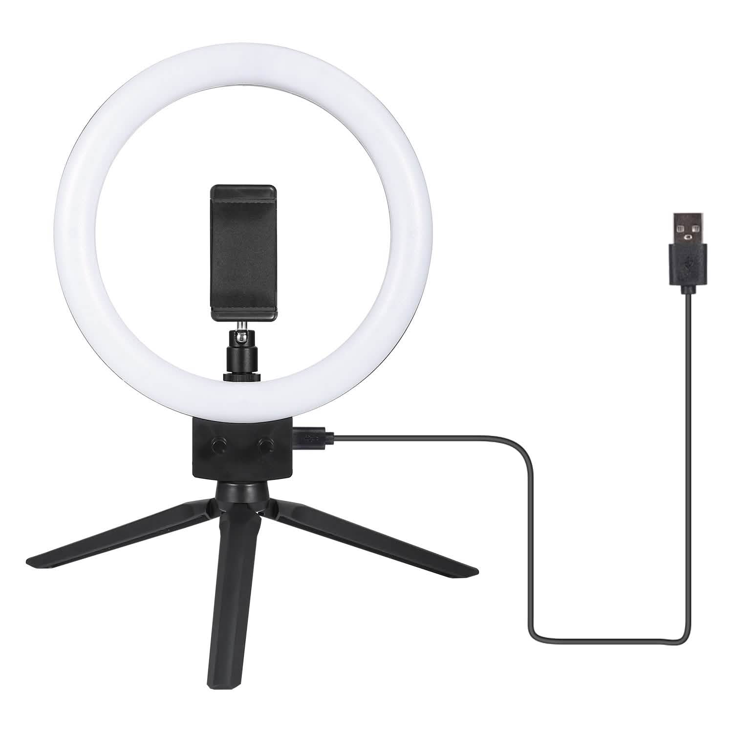 9" Dimmable LED Ring Light with Tripod Mobile Accessories - Tophatter Daily Deals