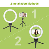 9" Dimmable LED Ring Light with Tripod Mobile Accessories - Tophatter Daily Deals