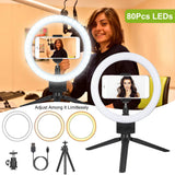 9" Dimmable LED Ring Light with Tripod Mobile Accessories - Tophatter Daily Deals