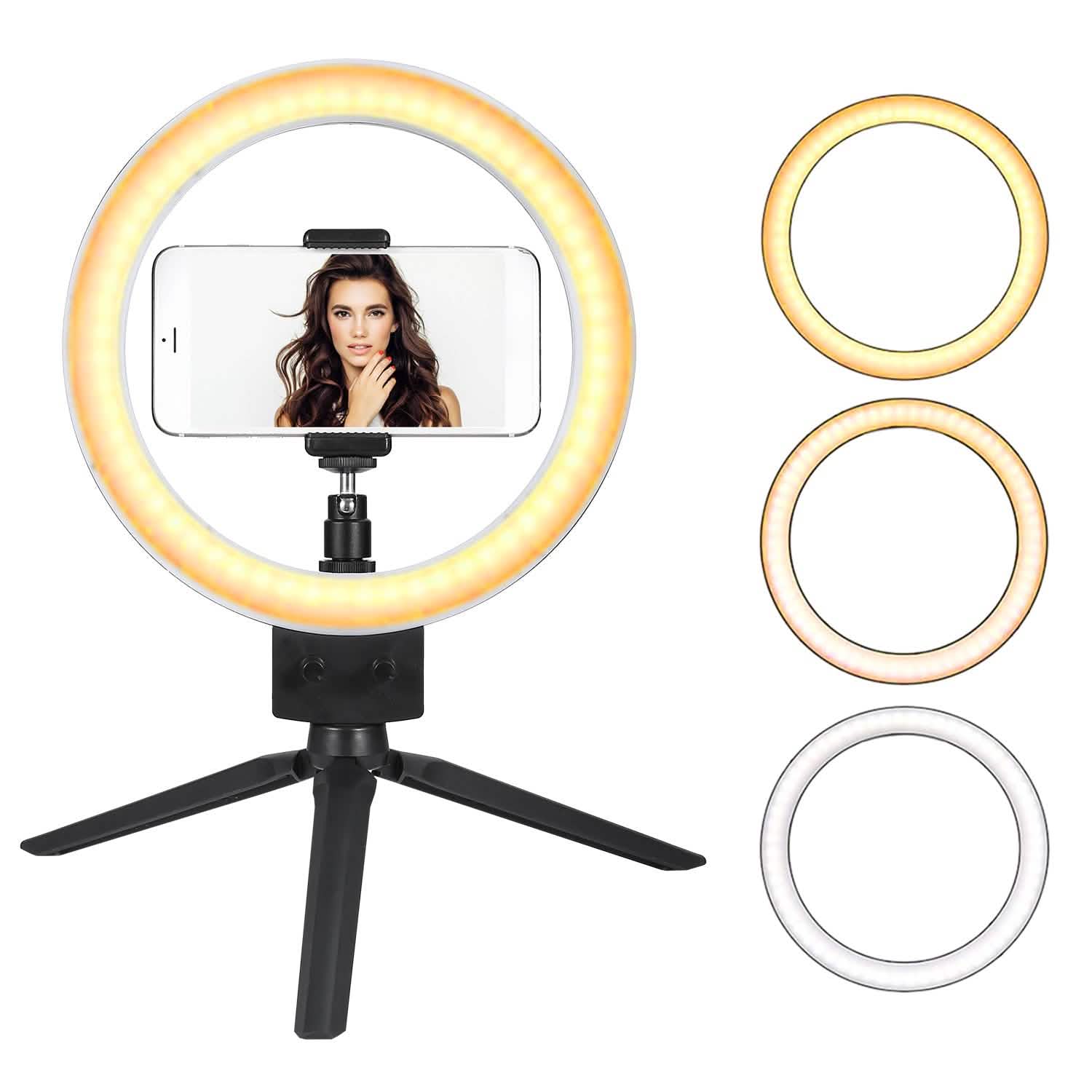 9" Dimmable LED Ring Light with Tripod Mobile Accessories - Tophatter Daily Deals