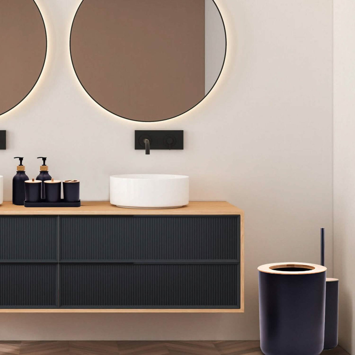 9-Piece: Bathroom Accessories Set Bath - Tophatter Daily Deals