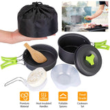 9-Piece: Camping Cookware Set Outdoor Recreation - Tophatter Daily Deals