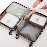 9-Piece: Clothes Storage Bags Water-Resistant Travel Luggage Organizer Storage & Organization - Tophatter Daily Deals