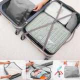 9-Piece: Clothes Storage Bags Water-Resistant Travel Luggage Organizer Storage & Organization - Tophatter Daily Deals
