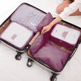 9-Piece: Clothes Storage Bags Water-Resistant Travel Luggage Organizer Storage & Organization - Tophatter Daily Deals