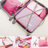 9-Piece: Clothes Storage Bags Water-Resistant Travel Luggage Organizer Storage & Organization - Tophatter Daily Deals