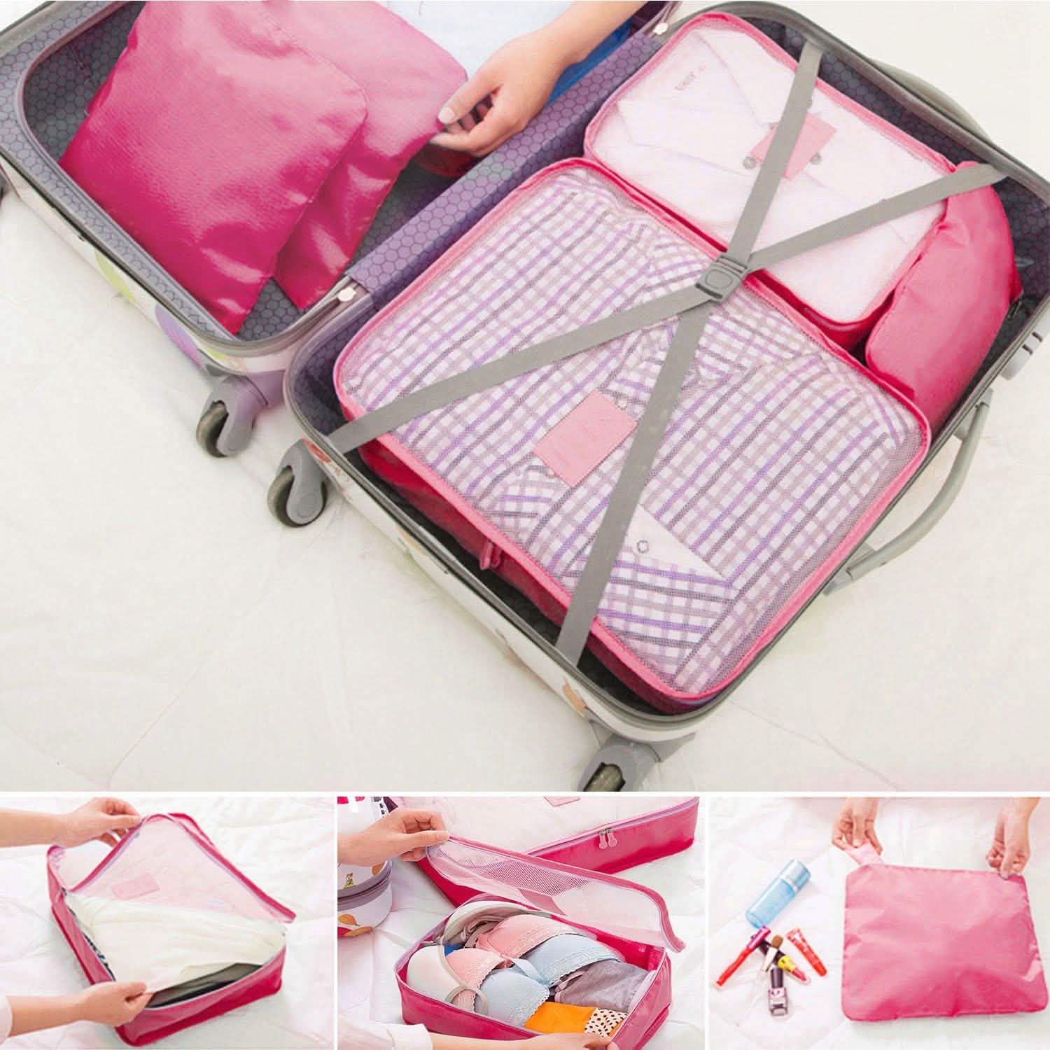 9-Piece: Clothes Storage Bags Water-Resistant Travel Luggage Organizer Storage & Organization - Tophatter Daily Deals