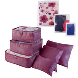 9-Piece: Clothes Storage Bags Water-Resistant Travel Luggage Organizer Storage & Organization - Tophatter Daily Deals