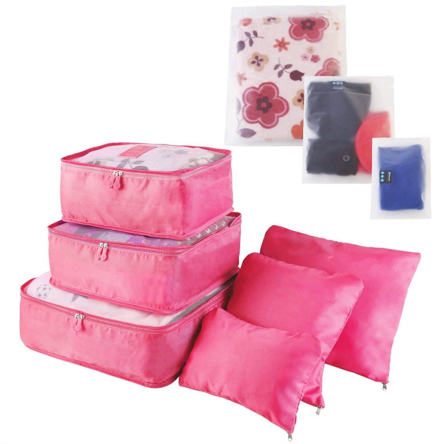 9-Piece: Clothes Storage Bags Water-Resistant Travel Luggage Organizer Storage & Organization - Tophatter Daily Deals