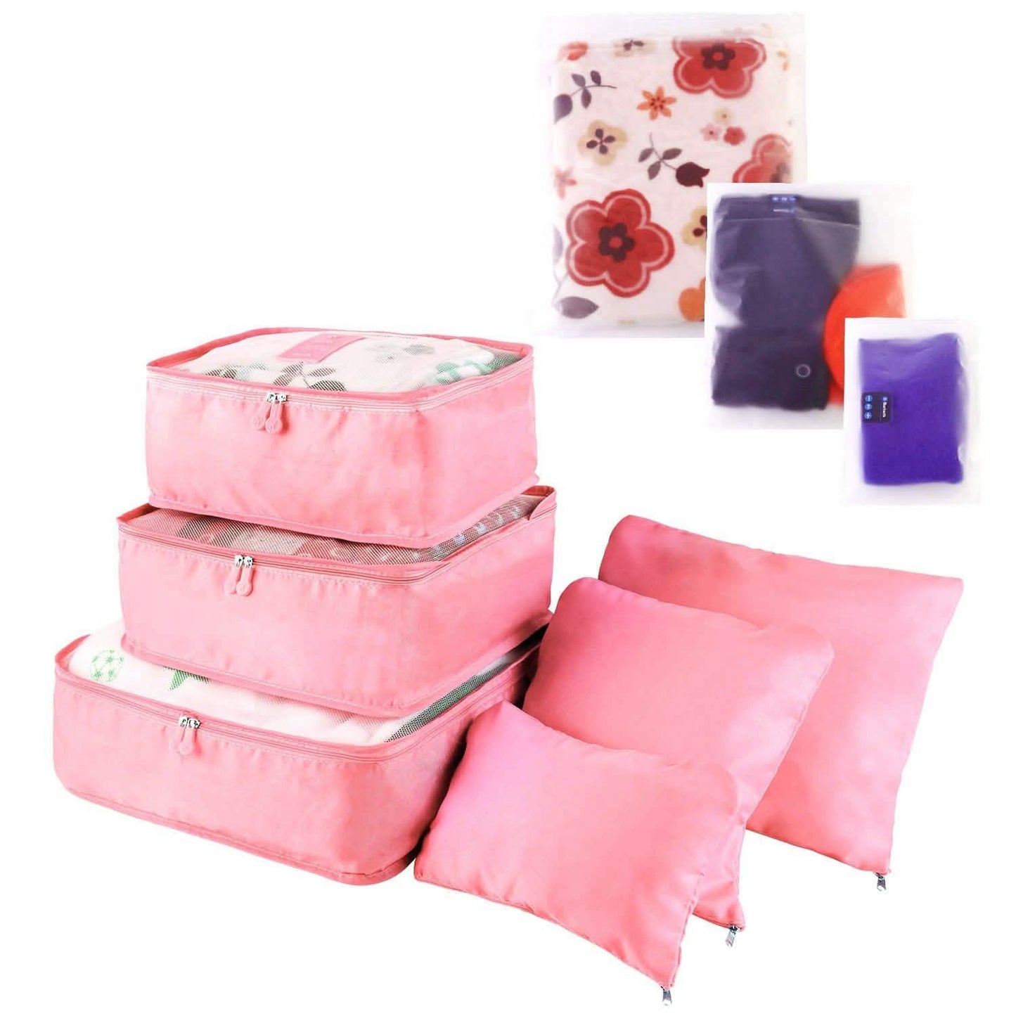 9-Piece: Clothes Storage Bags Water-Resistant Travel Luggage Organizer Storage & Organization - Tophatter Daily Deals