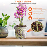 9-Piece: Orchid Pots Clear Reusable Plastic Flower Plant Nursery Planter Garden & Patio - Tophatter Daily Deals