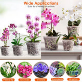 9-Piece: Orchid Pots Clear Reusable Plastic Flower Plant Nursery Planter Garden & Patio - Tophatter Daily Deals