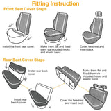 9-Piece Set: PU Leather Car Seat Cover Automotive - Tophatter Daily Deals