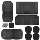 9-Piece Set: PU Leather Car Seat Cover Automotive - Tophatter Daily Deals