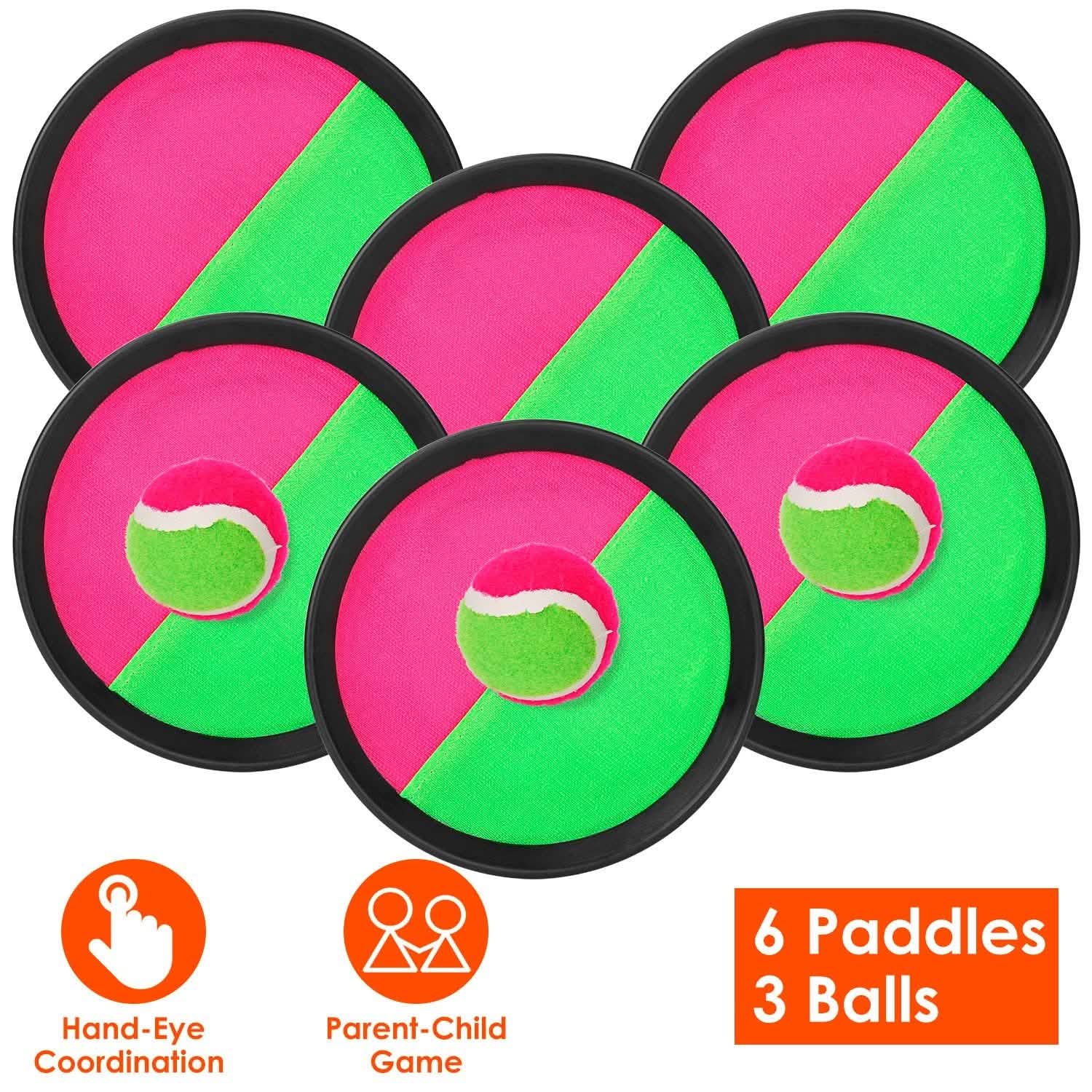 9-Piece Set: Toss and Catch Ball Throw Toys & Games - Tophatter Daily Deals
