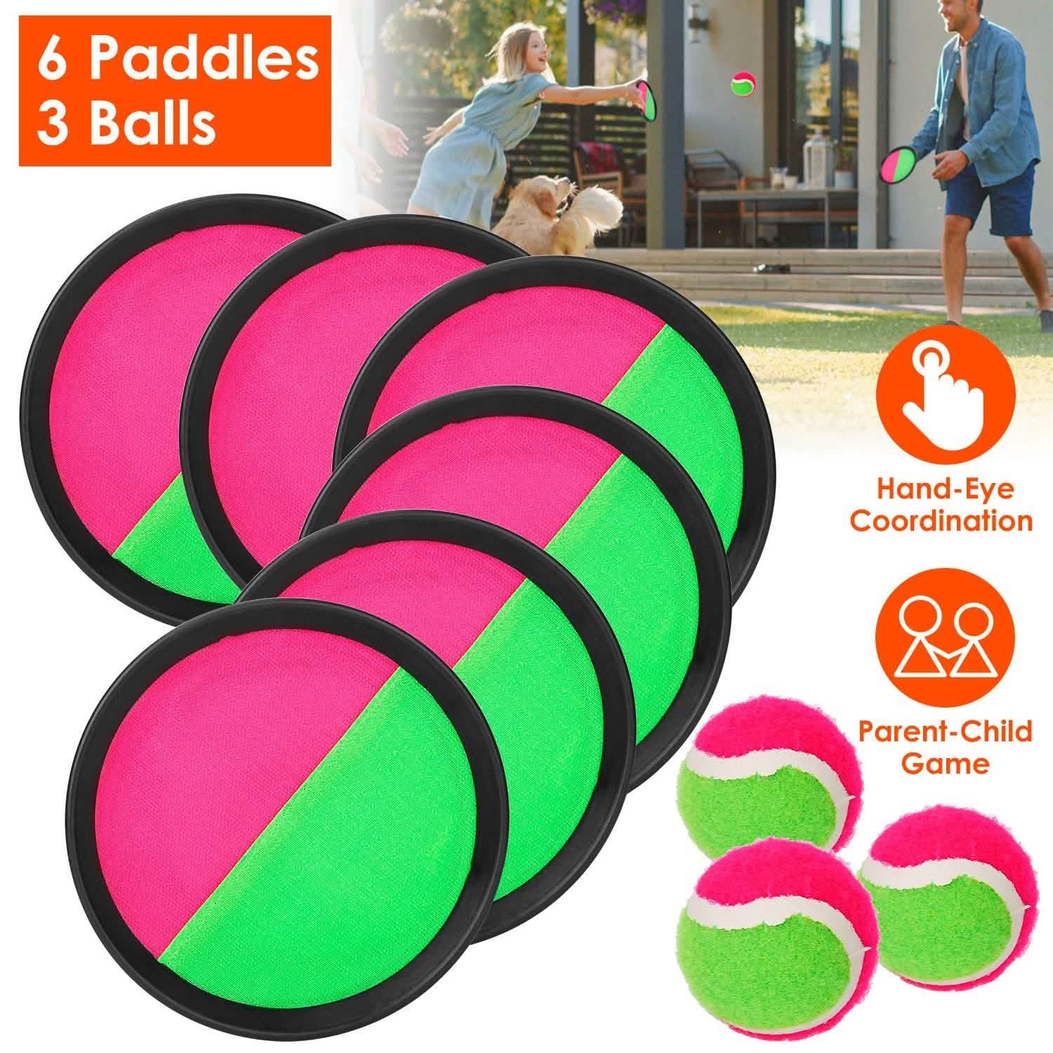 9-Piece Set: Toss and Catch Ball Throw Toys & Games - Tophatter Daily Deals