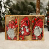 9-Pieces: Festive Christmas Wooden Hanging Box C Seasonal Decor - Tophatter Daily Deals