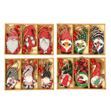 9-Pieces: Festive Christmas Wooden Hanging Box Seasonal Decor - Tophatter Daily Deals