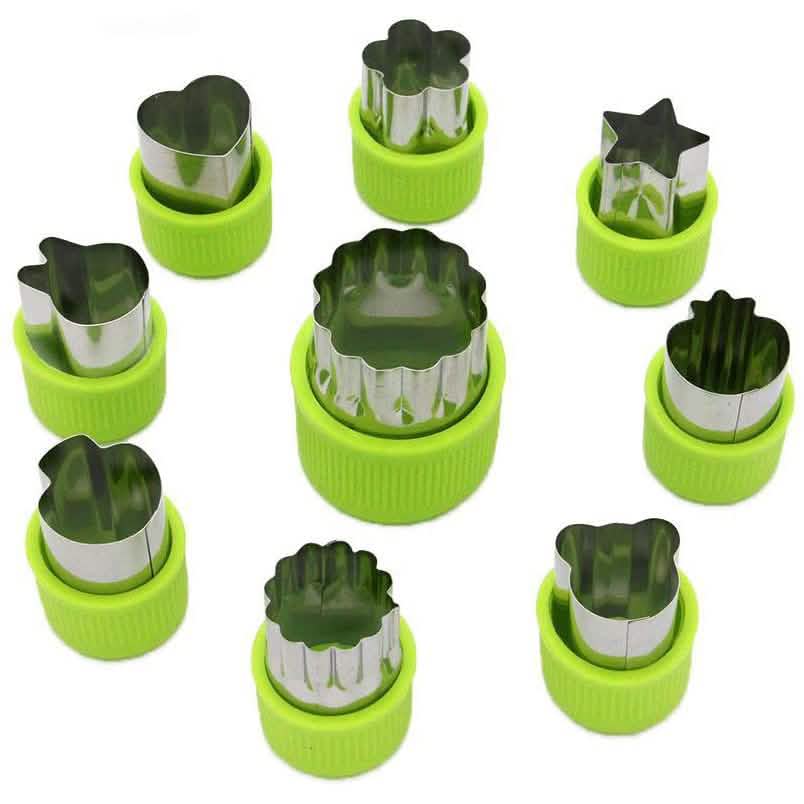 9-Pieces Set: LENK Vegetable Cutter Shapes Kitchen Tools & Gadgets - Tophatter Daily Deals