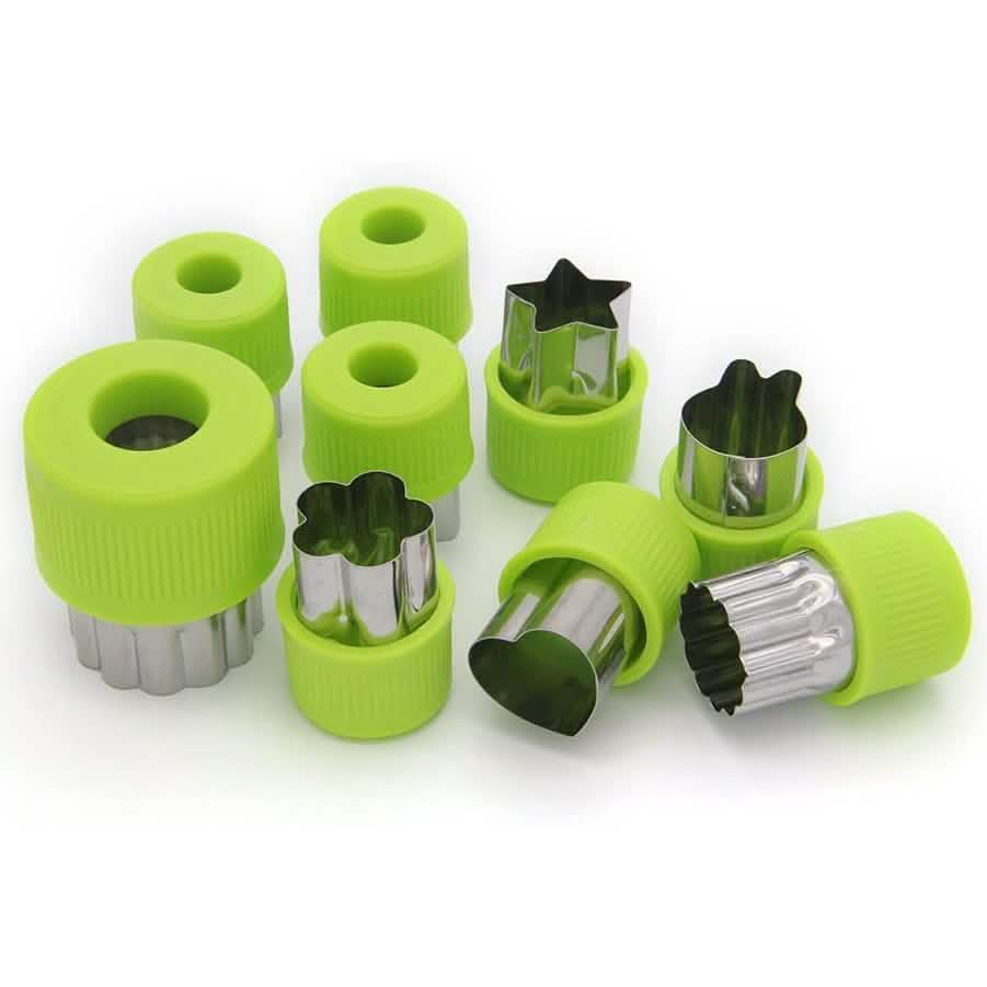 9-Pieces Set: LENK Vegetable Cutter Shapes Kitchen Tools & Gadgets - Tophatter Daily Deals