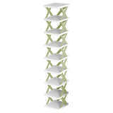 9-Tier Narrow Entryway Shoe Rack Plastic Vertical Shoe Organizer Green Storage & Organization - Tophatter Daily Deals