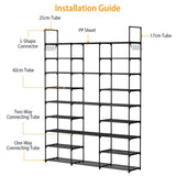 9-Tier: Shoe Rack Metal Storage Storage & Organization - Tophatter Daily Deals