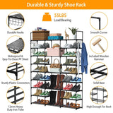 9-Tier: Shoe Rack Metal Storage Storage & Organization - Tophatter Daily Deals