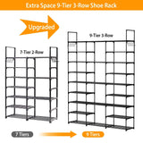 9-Tier: Shoe Rack Metal Storage Storage & Organization - Tophatter Daily Deals