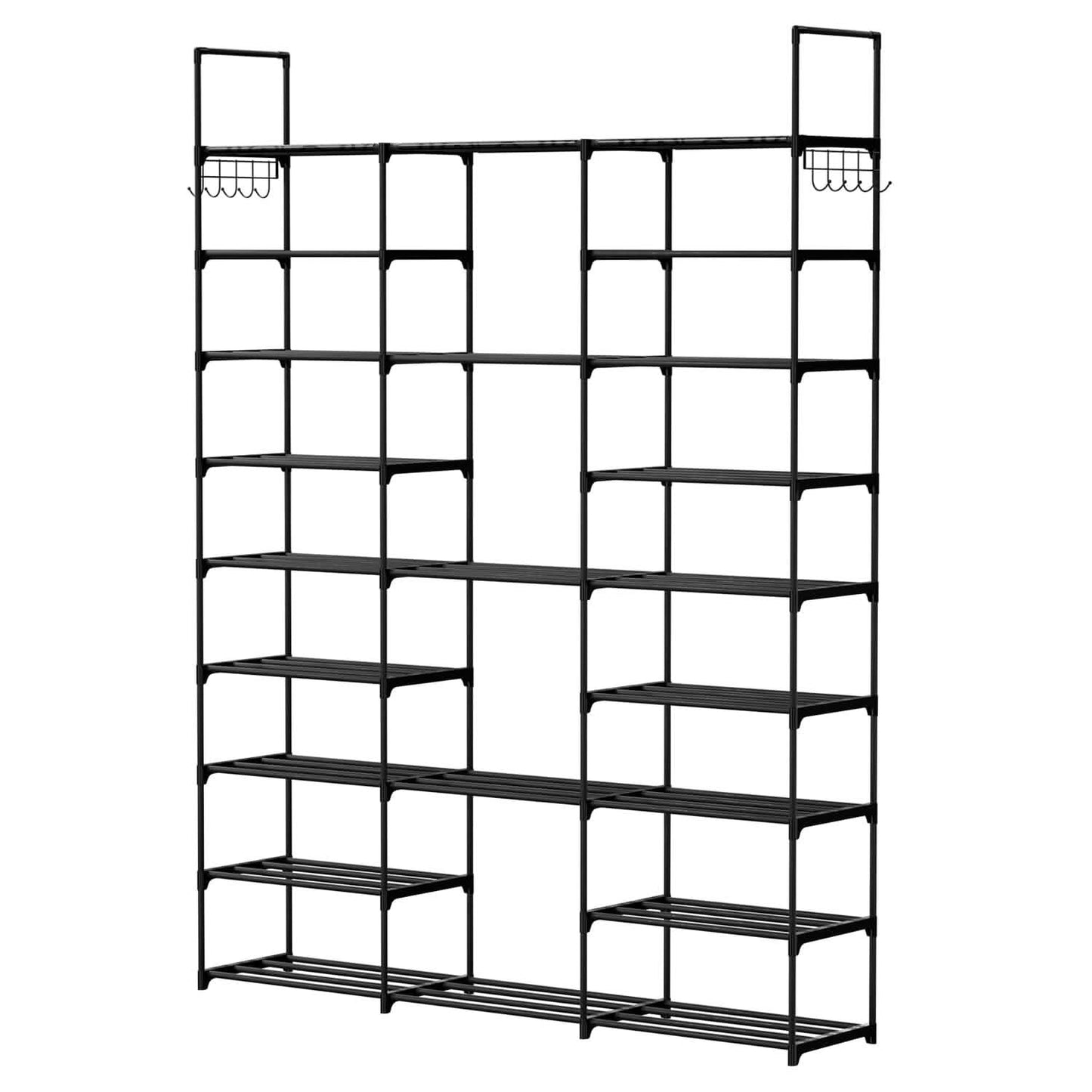 9-Tier: Shoe Rack Metal Storage Storage & Organization - Tophatter Daily Deals