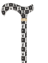 HD Pattern Designer Cane - Matching Handle & Shaft - Durable Adjustable Aluminum - Tophatter Daily Deals